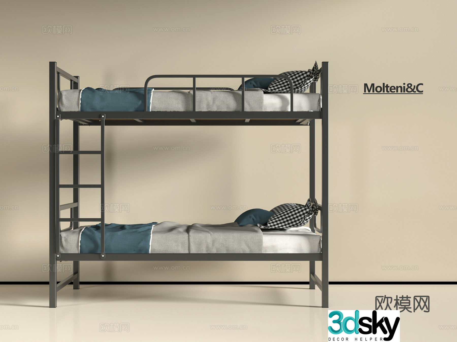Modern wrought iron 3D model