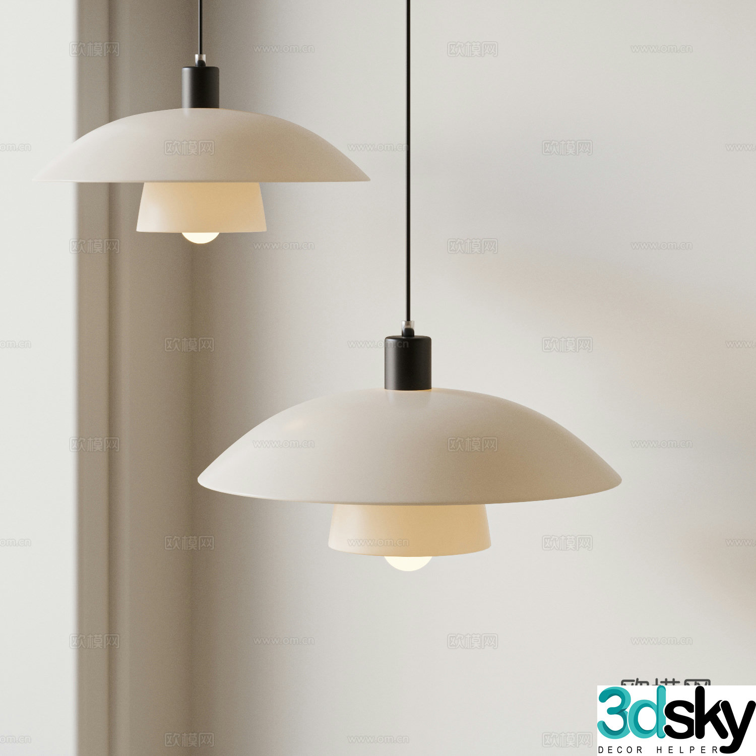 Modern Chandeliers UFO chandelier Glass Chandeliers Restaurant Chandeliers 3D Model