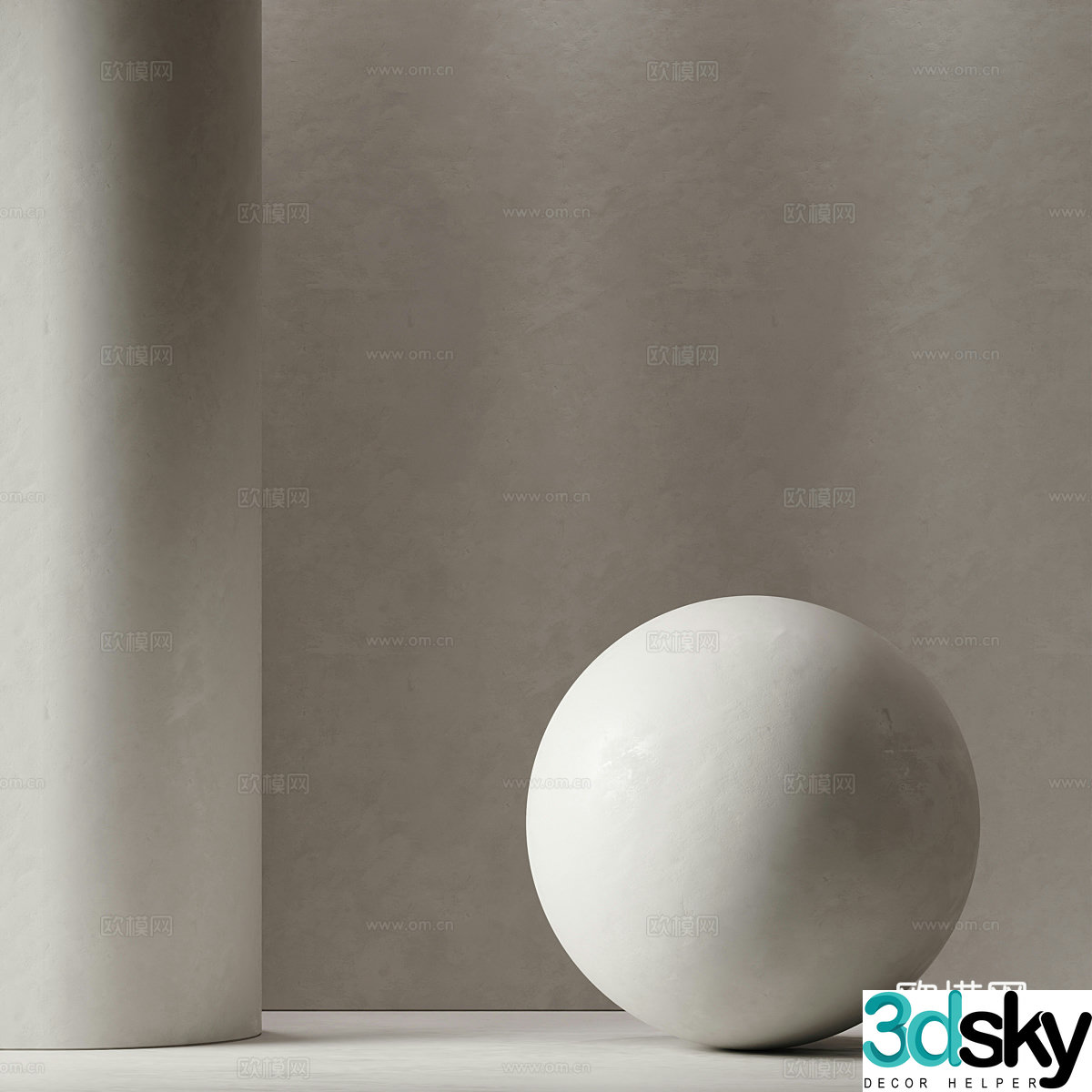 Modern Wasabi paint latex paint microcement 3d model