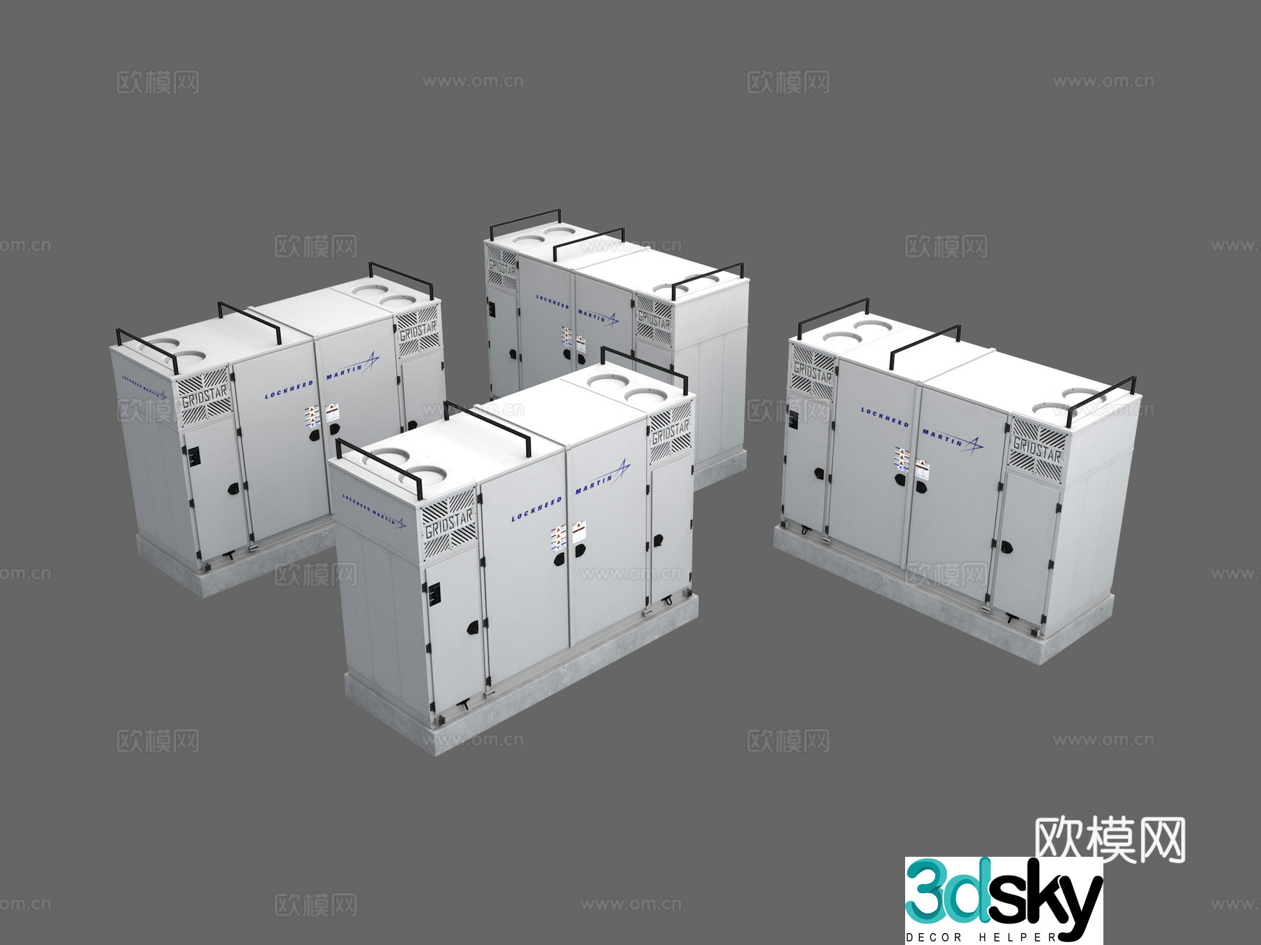 Battery cabinet, substation, energy storage cabinet, outdoor equipment, power equipment 3D model