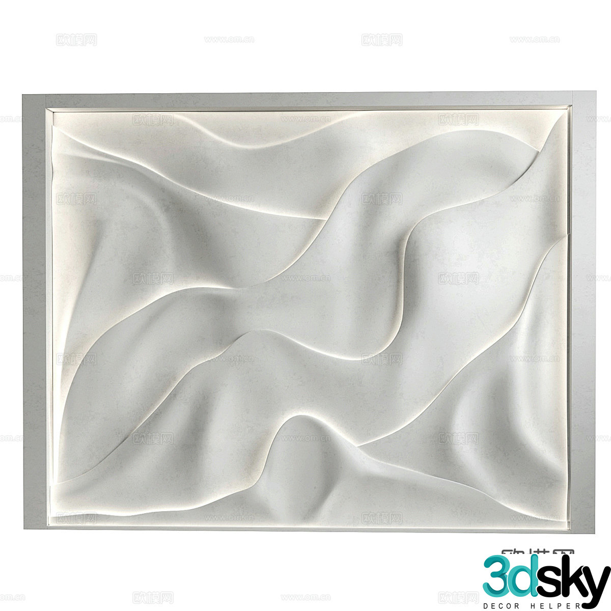 Abstract painting 3d model