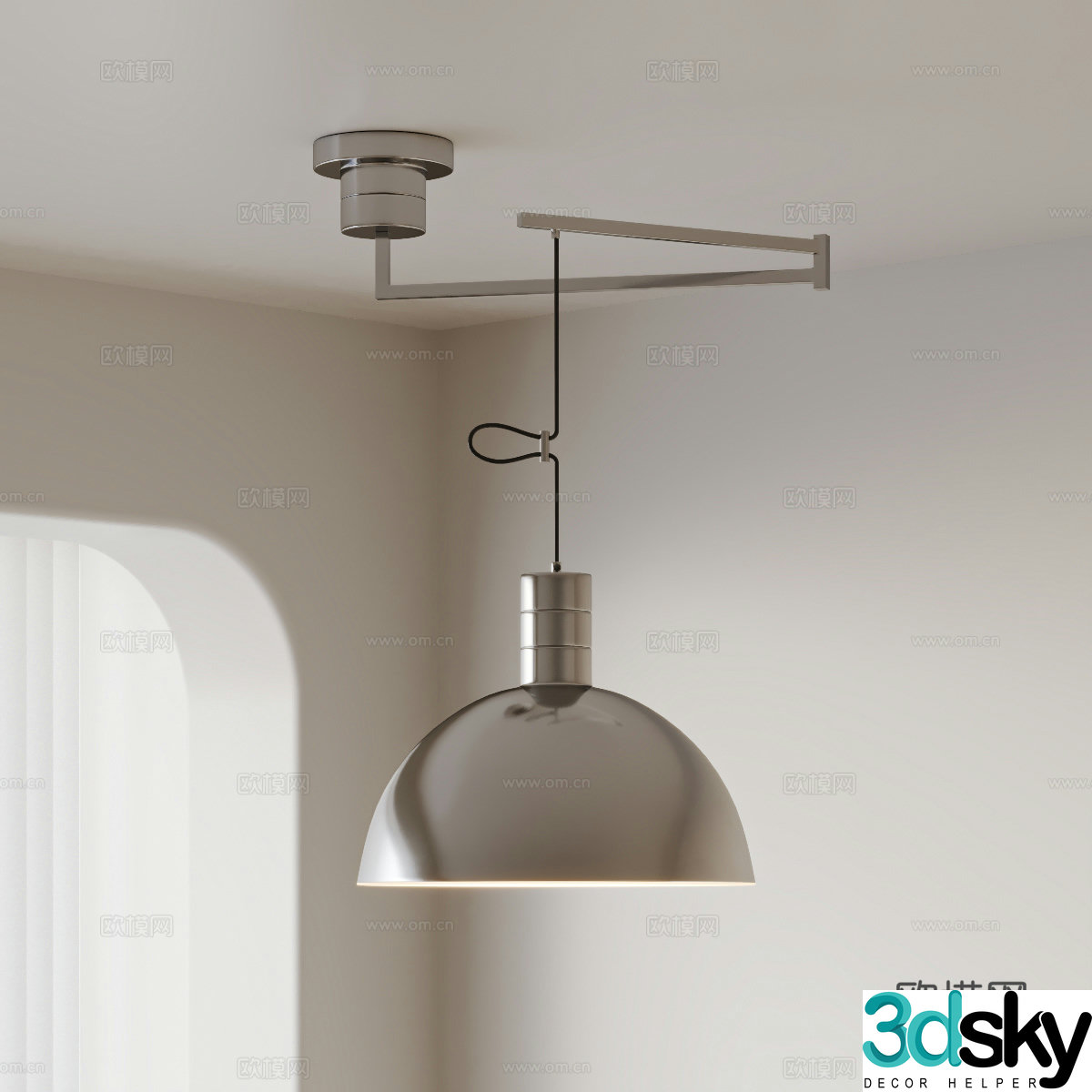 Modern shift chandeliers Bauhaus chandeliers Metal chandeliers 3d model