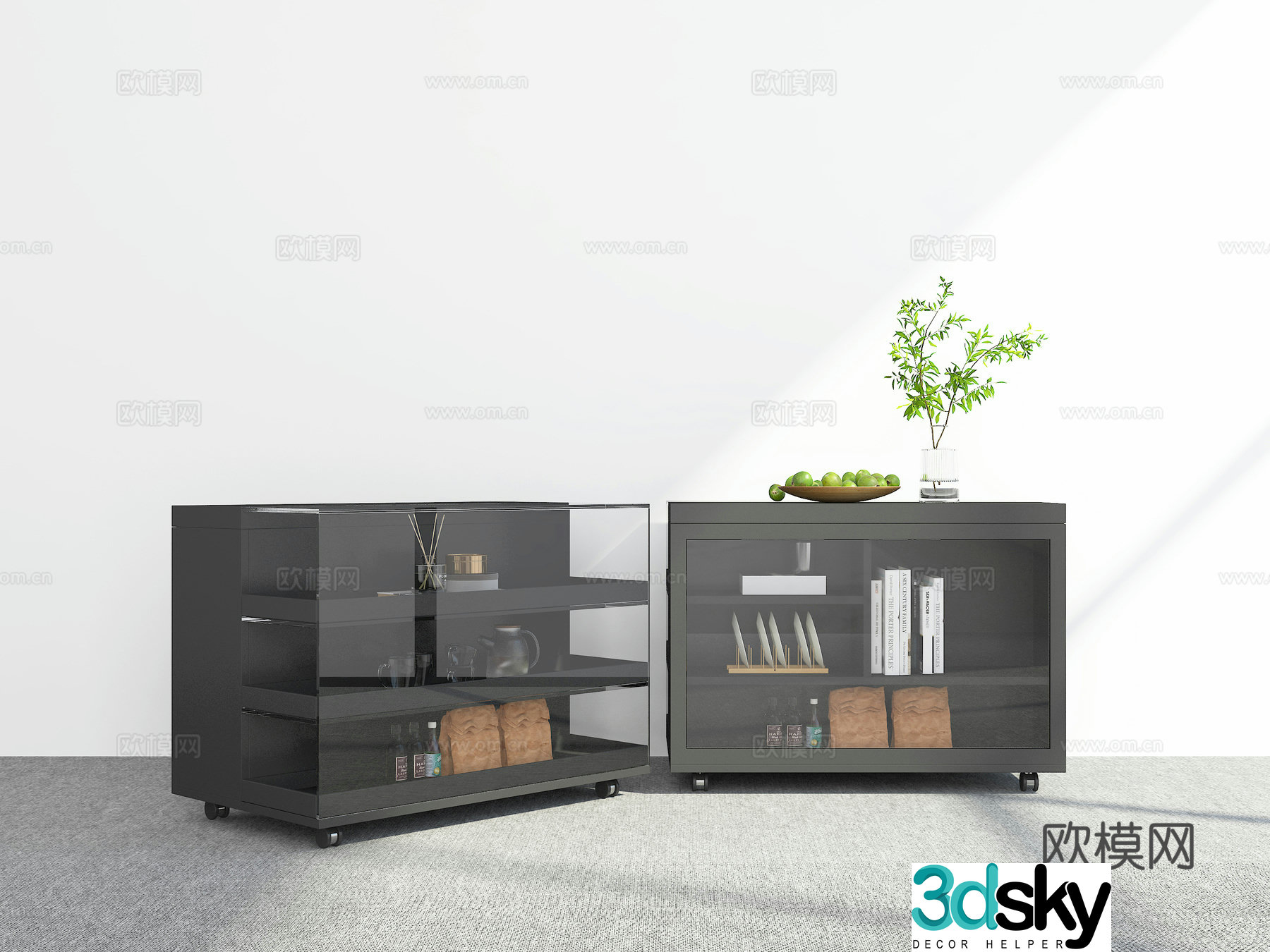 Modern sideboard 3D model