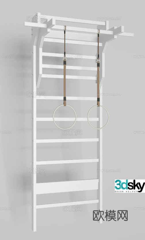 Fitness stretching rack free 3d model