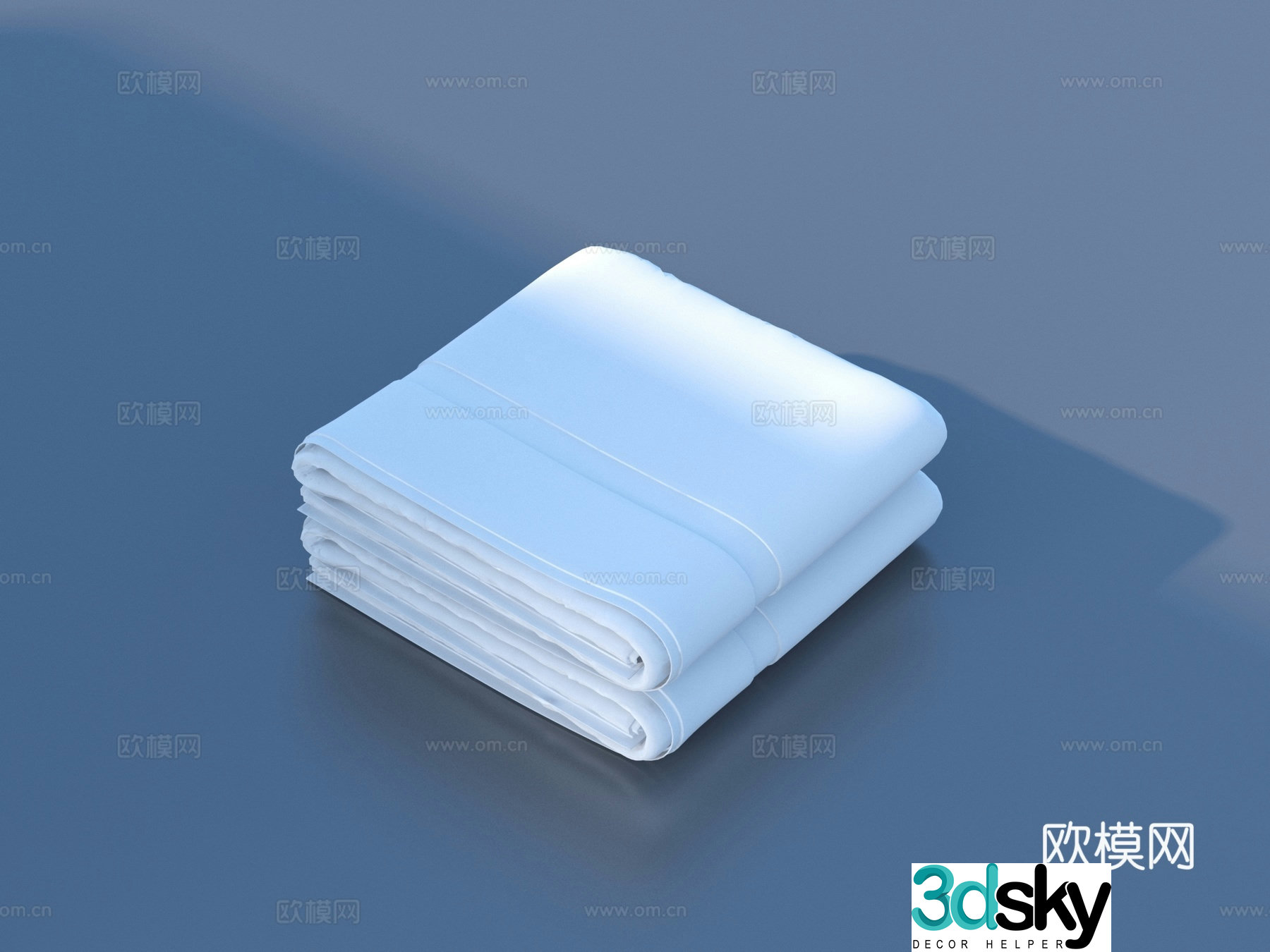 Towel Bath Towel Toilet 3D Model
