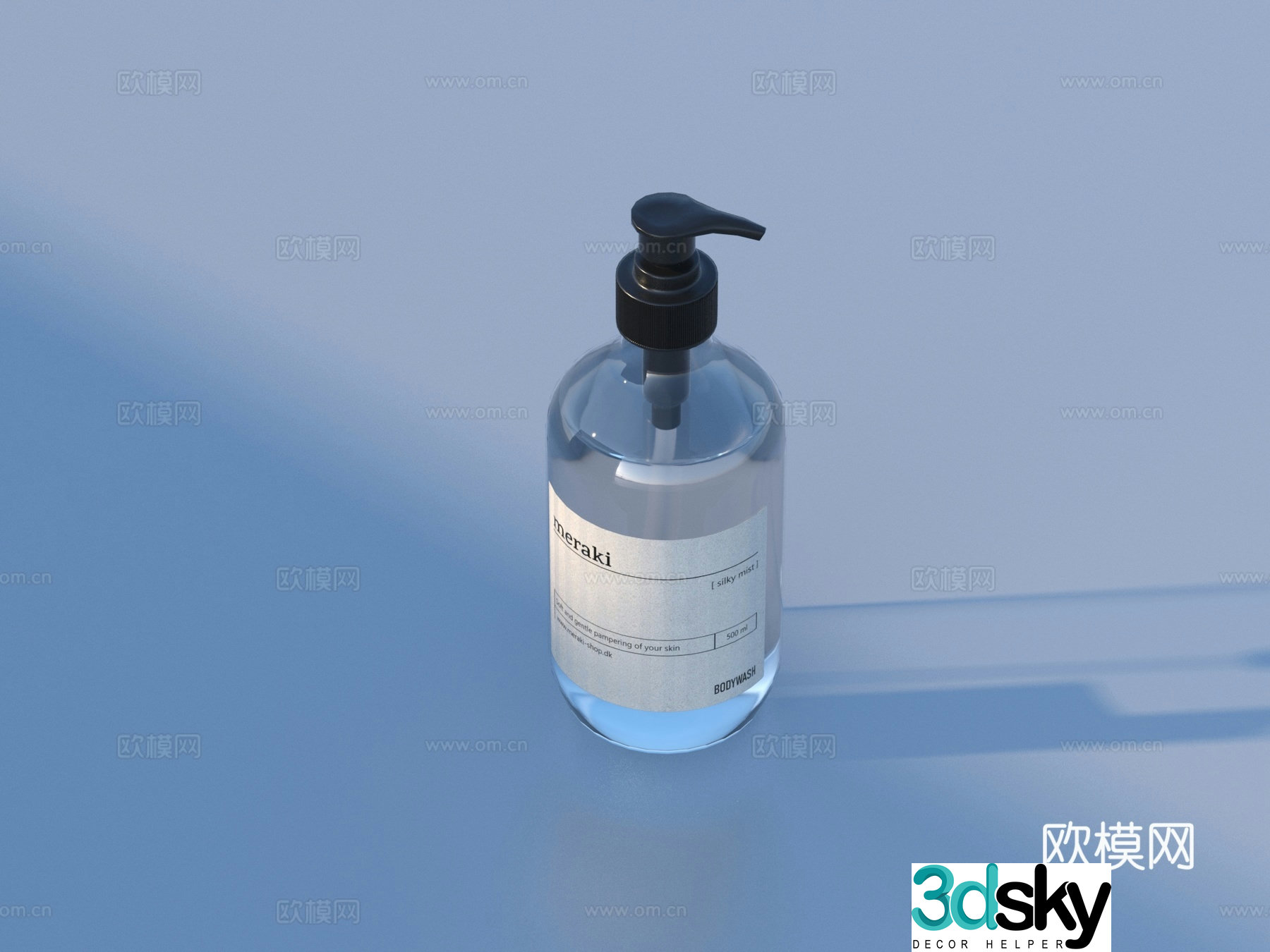 Shower gel Perfume Cosmetics Daily necessities 3D model