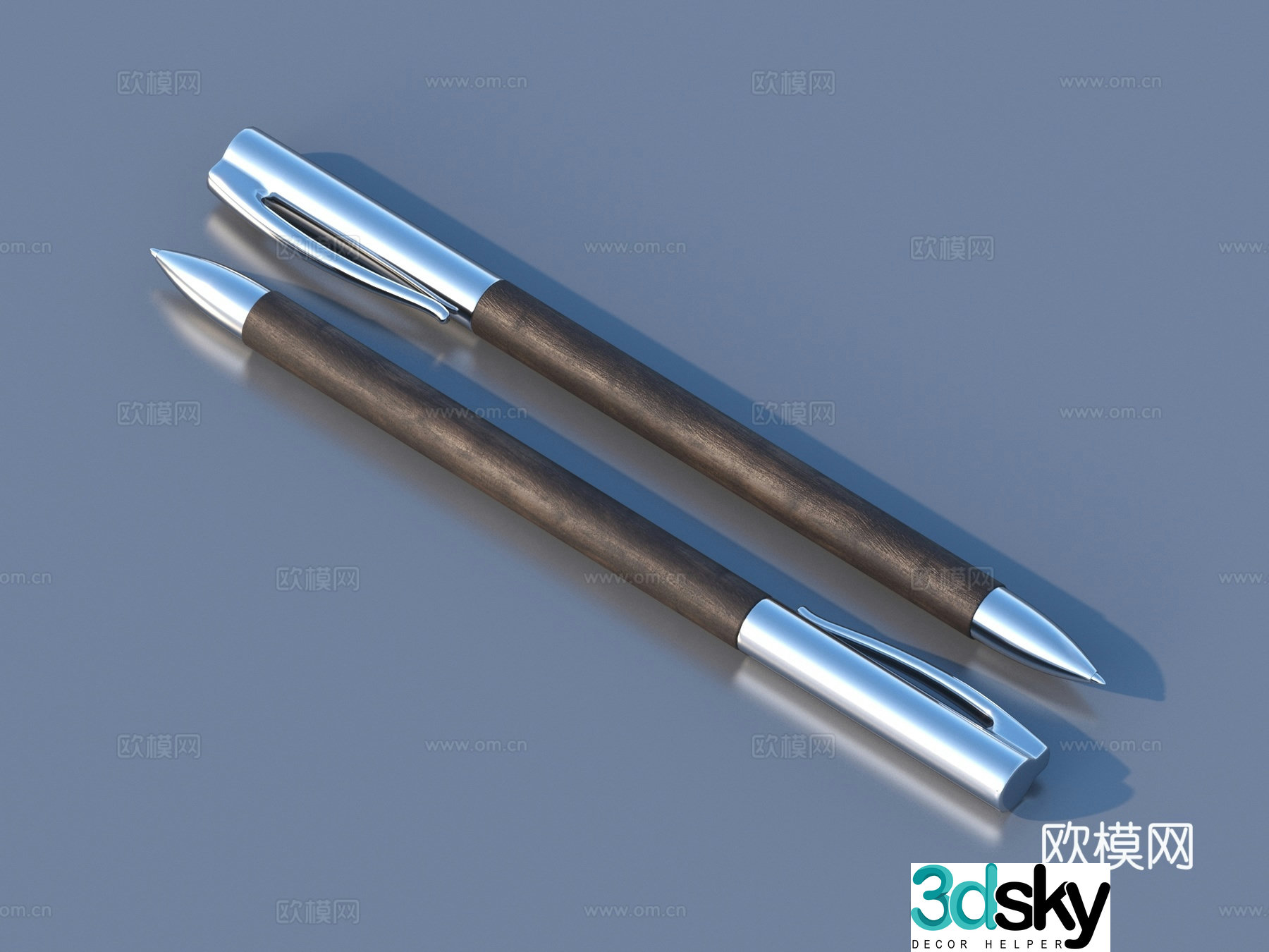Ballpoint pen Stationery School supplies 3D model