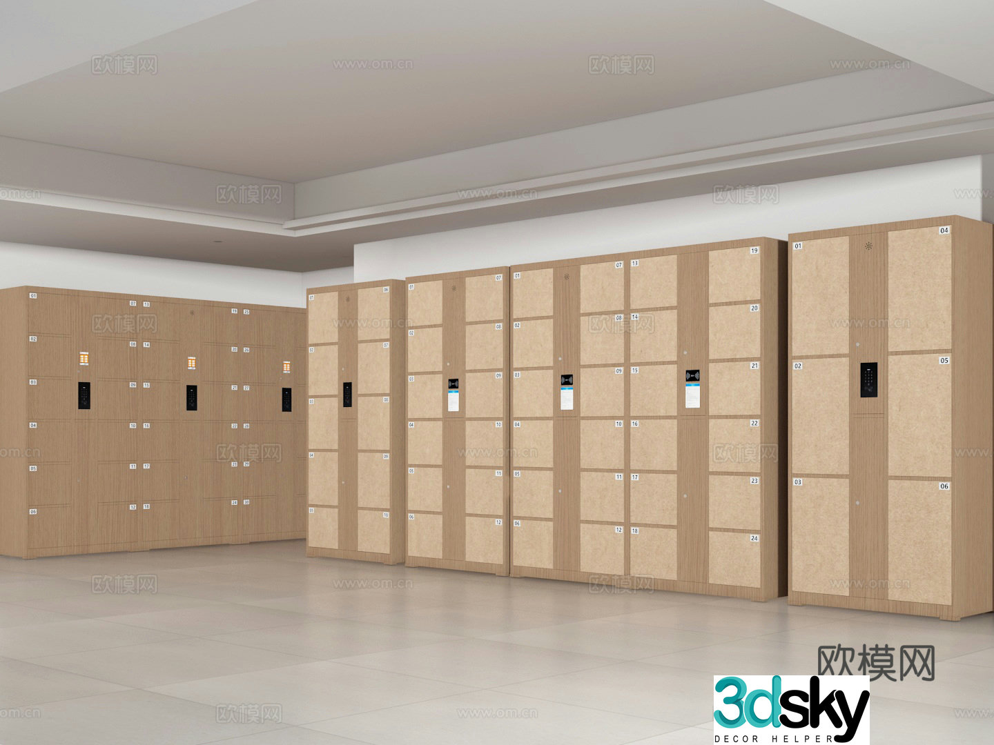 3D model of storage cabinet