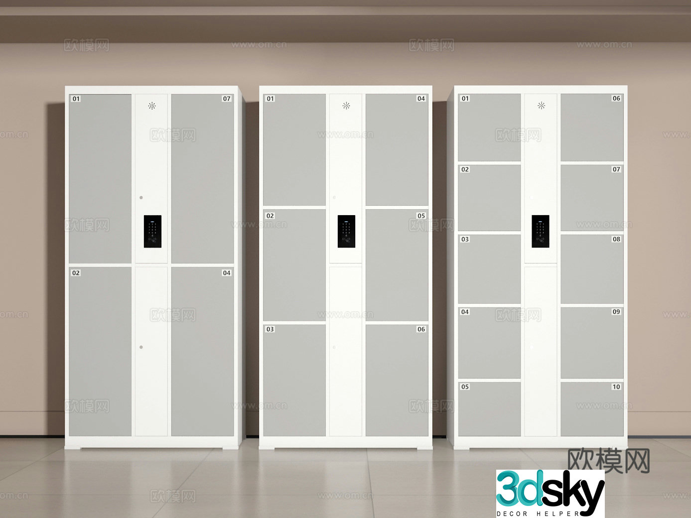 Electronic cabinet 3D model