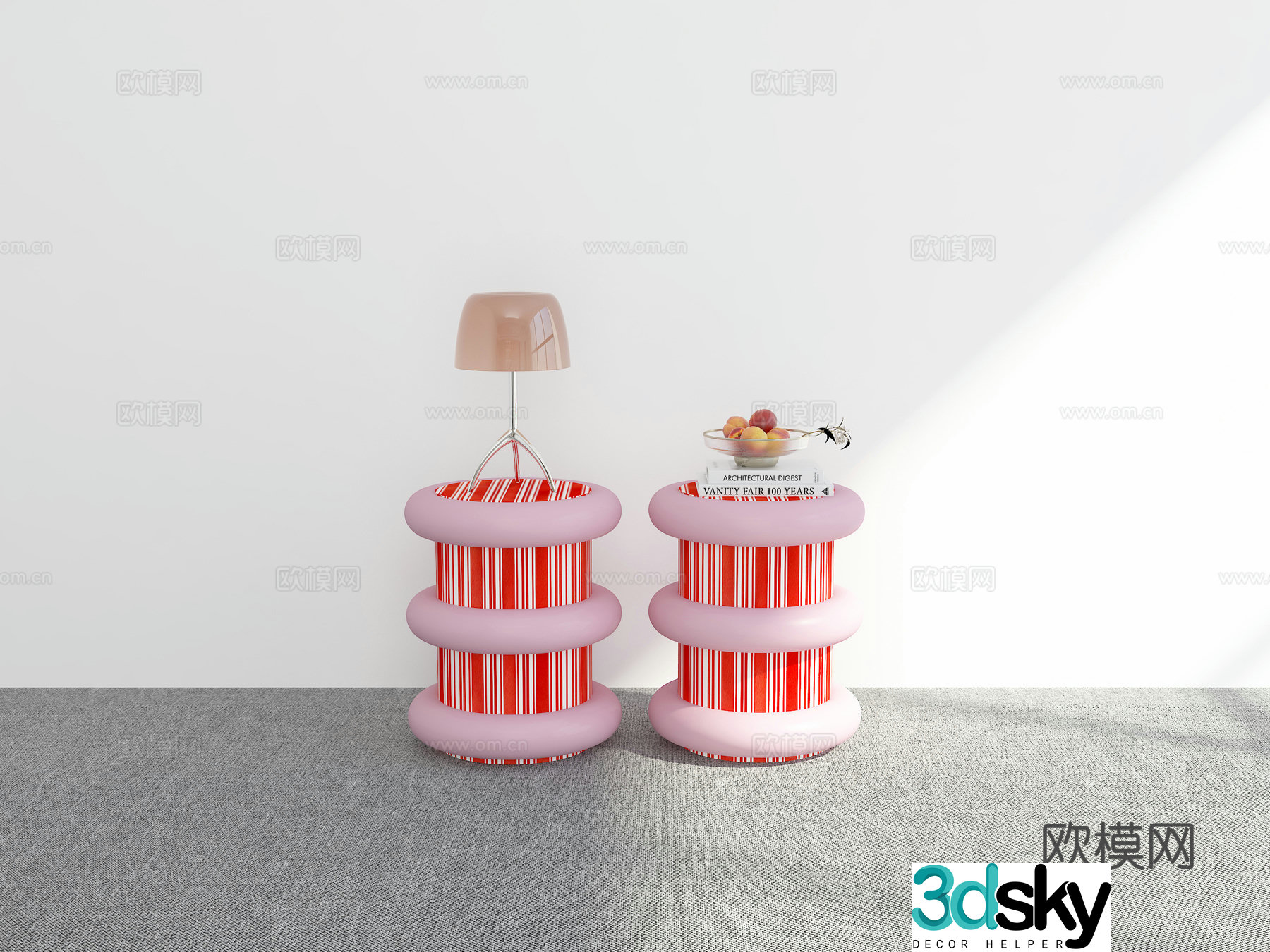 Modern night table 3d model