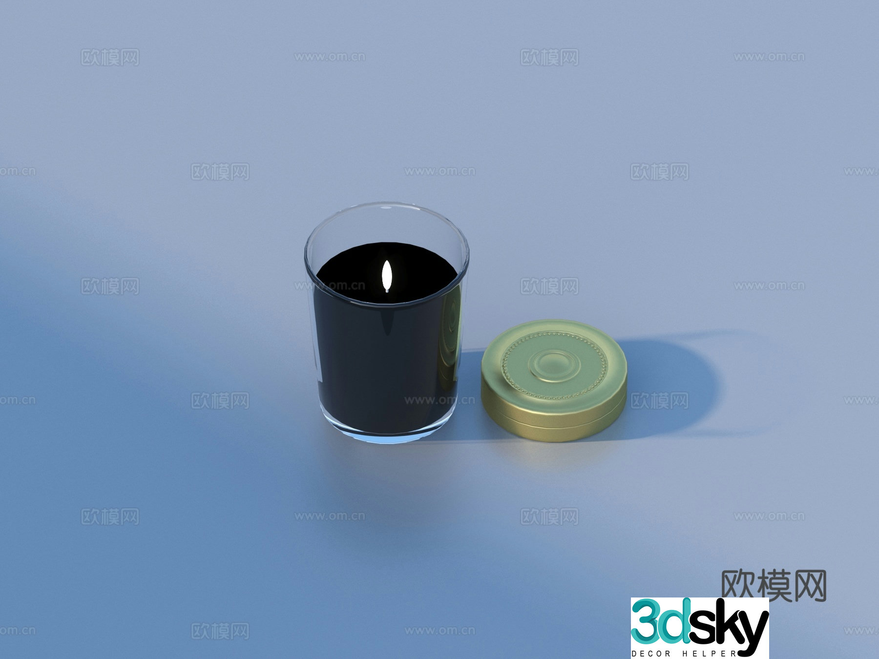 Candle Cosmetics 3d Model