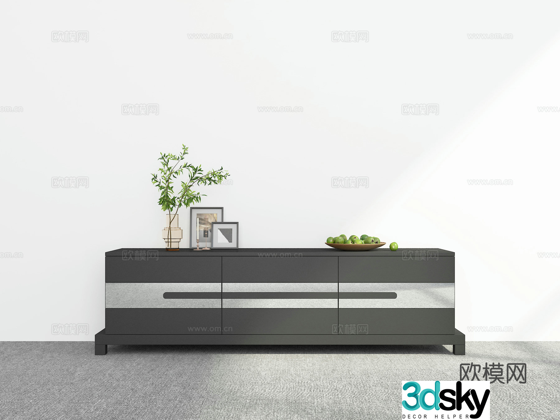 Modern TV cabinet 3d model