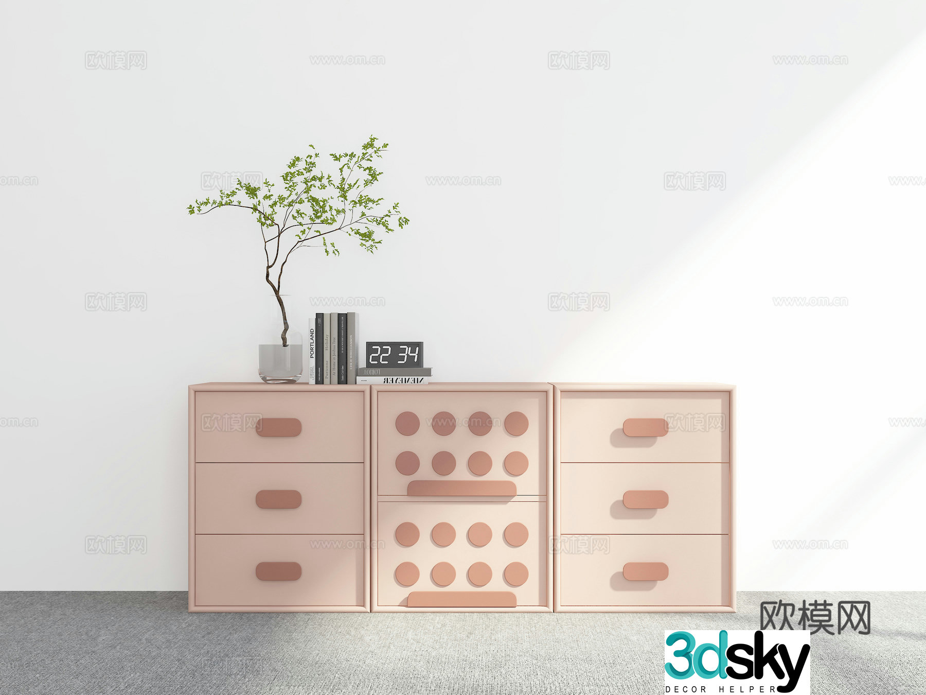 Modern sideboard 3D model