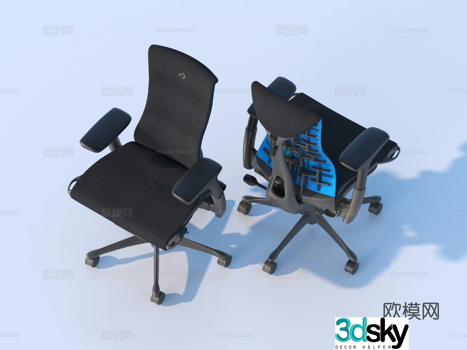 Office chair e-sports chair chair swivel chair boss chair 3d model