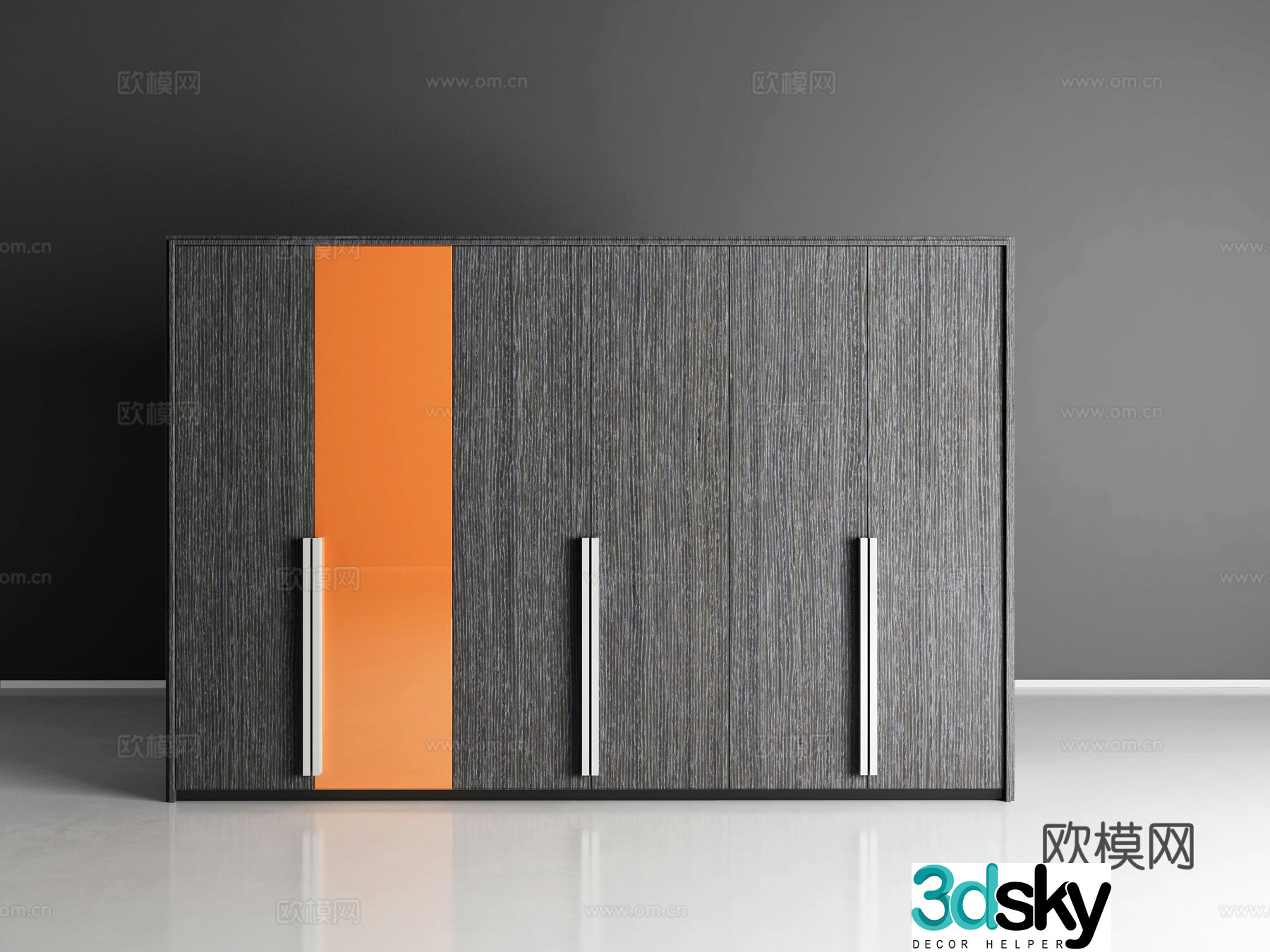 Modern style personalized wardrobe 3d model