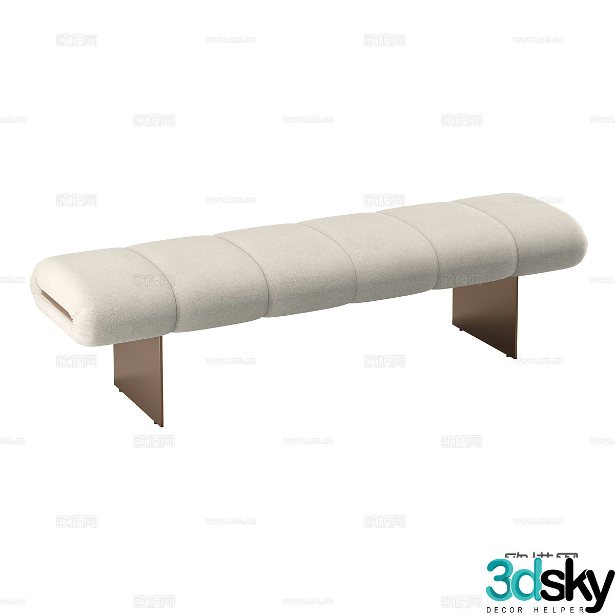 Modern simple sofa stool stool simple stool square stool 3d model
