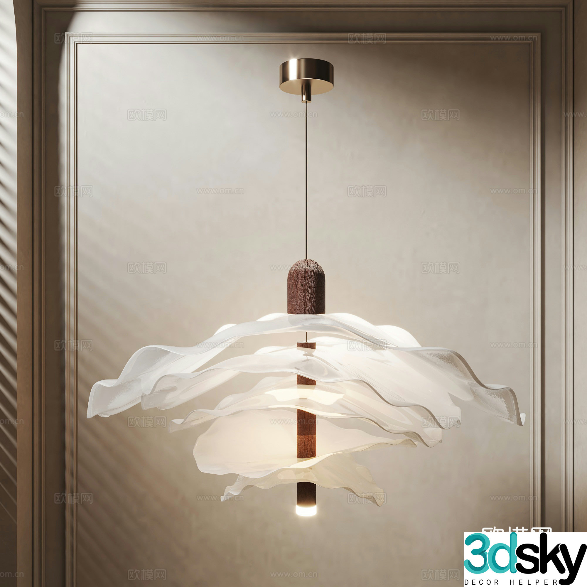 3D model of medieval style chandelier