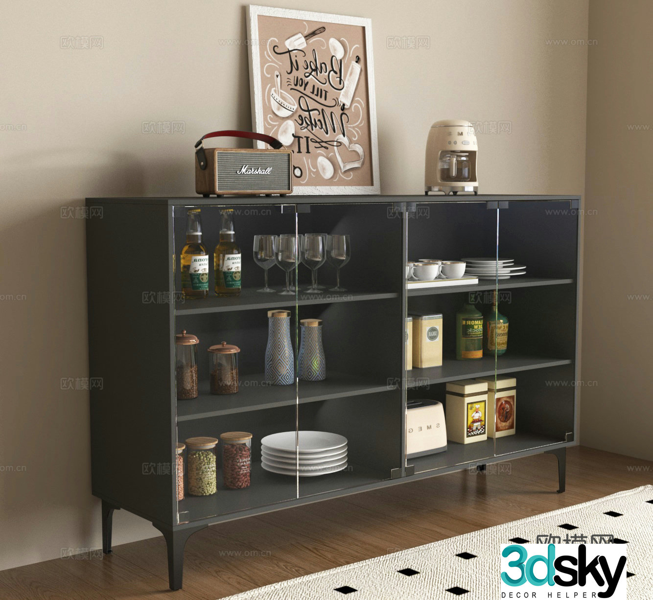 Sideboard Storage cabinet Sideboard 3D model