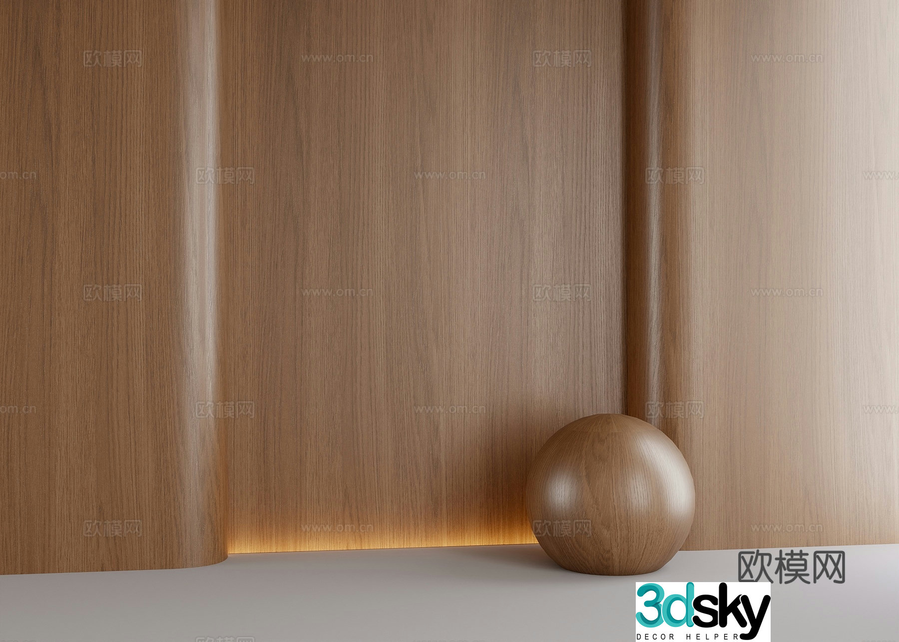 Modern Italian universal wood grain 3D model