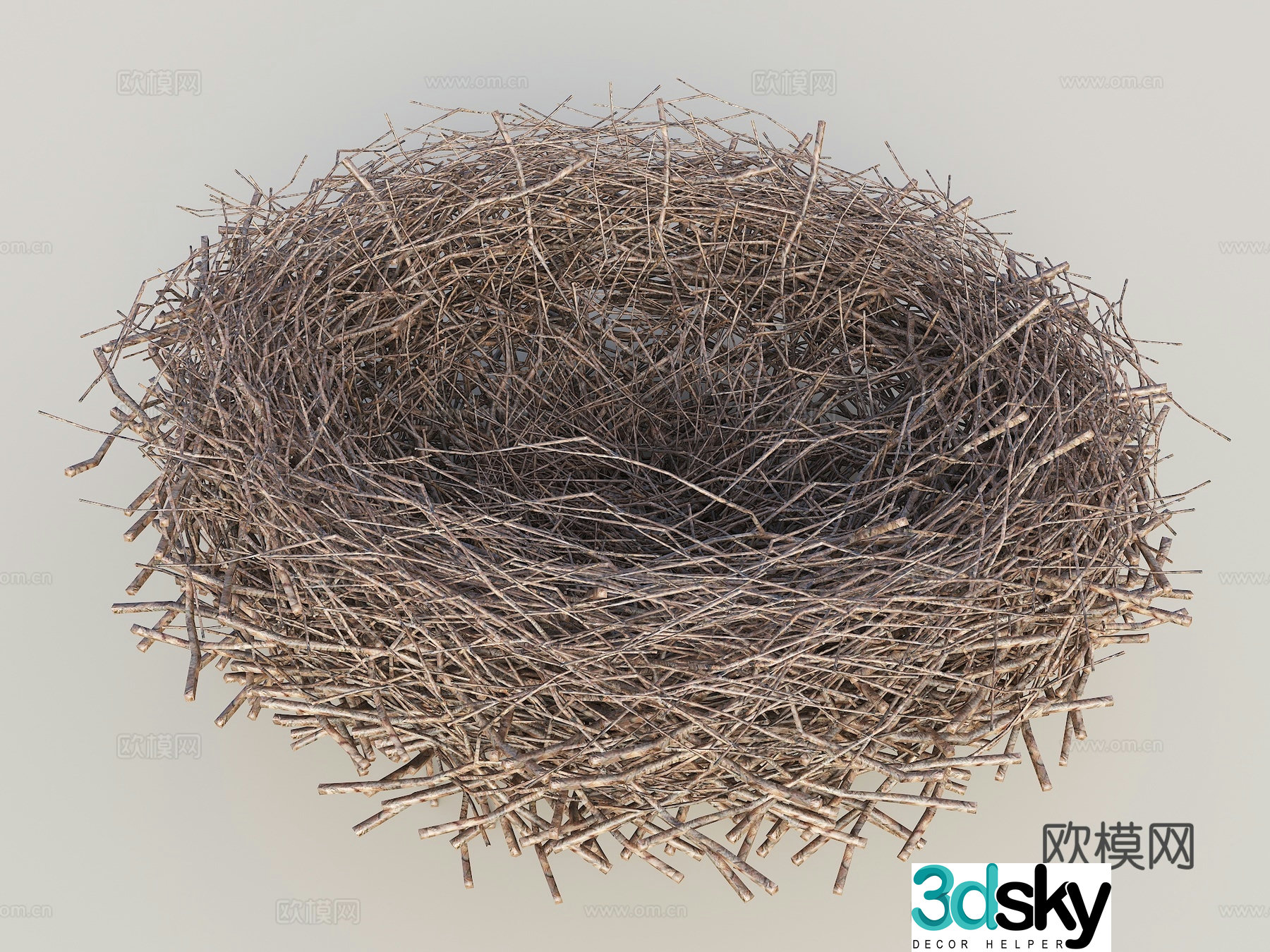 Bird’s nest vine woven bird’s nest bird’s nest decoration landscape bird’s nest 3d model