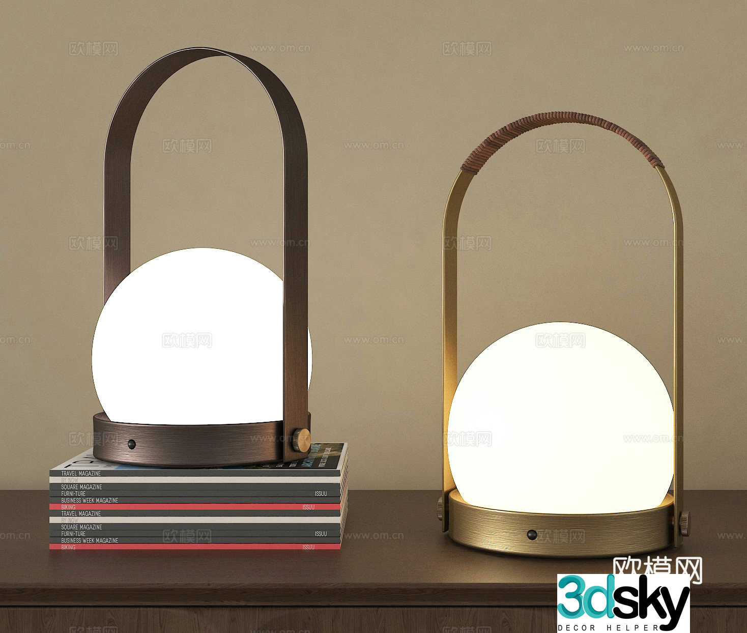 Desk lamp Desktop lamp Bedside lamp Reading lamp Modeling lamp Light ball 3D model