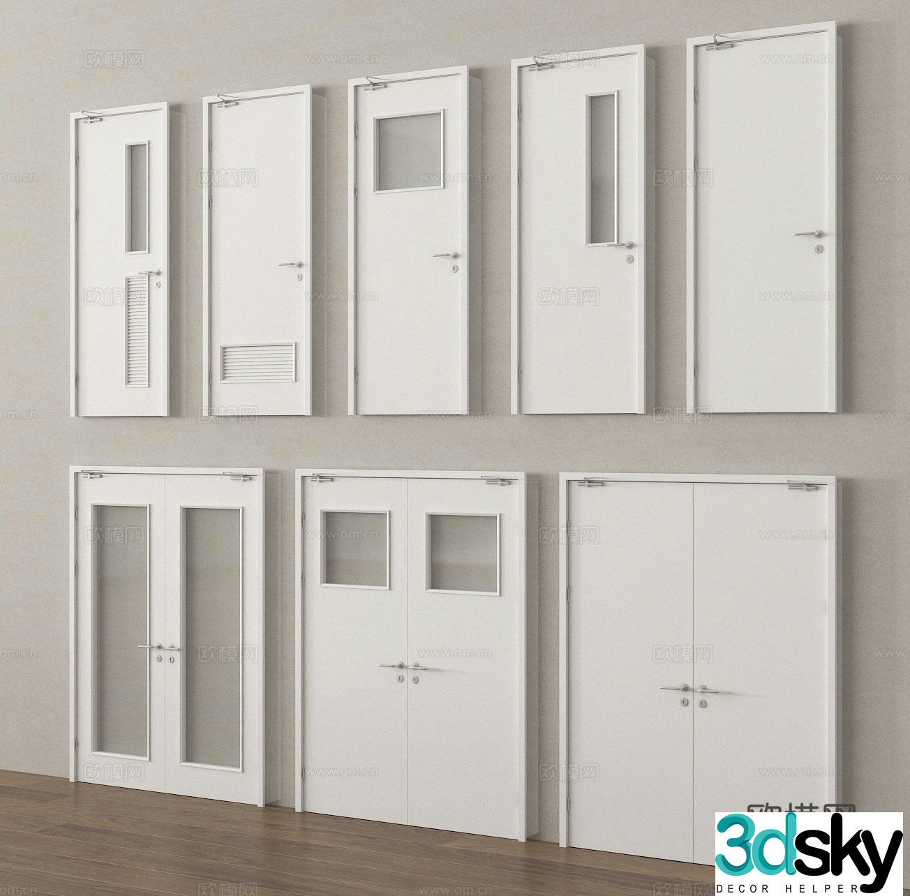 fire door fire door safety door 3d model