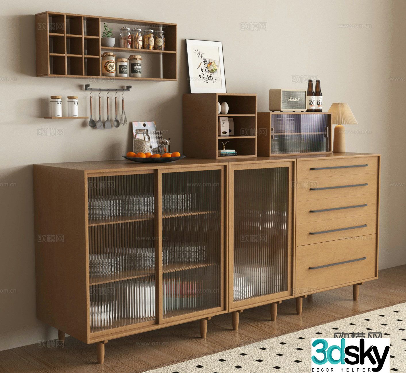 Sideboard Storage cabinet Sideboard 3D model