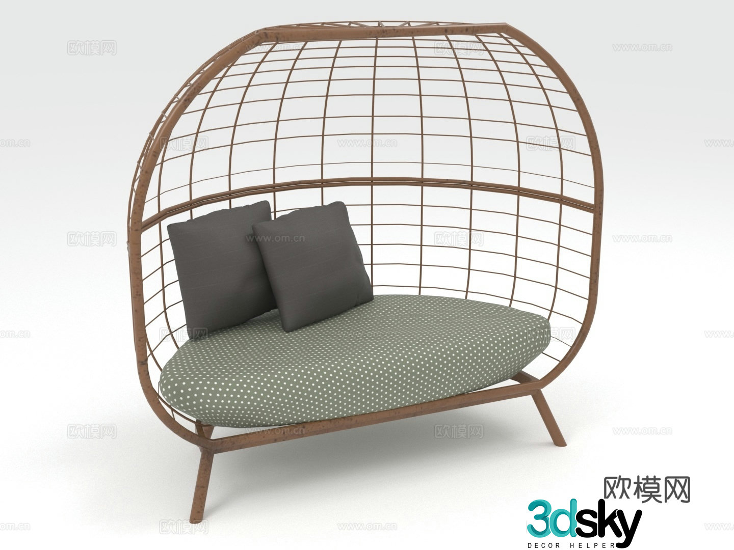 Leisure chair sofa chair chaise chair seat 3d model