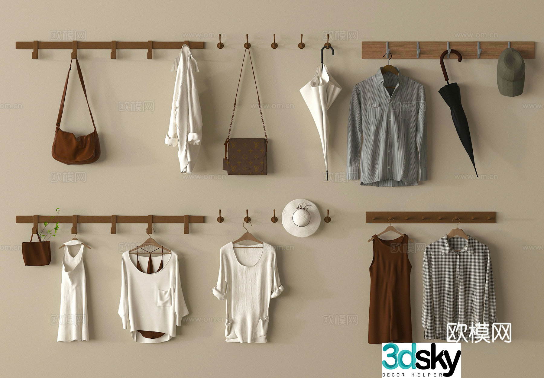 Wall hook Clothes hook 3d model