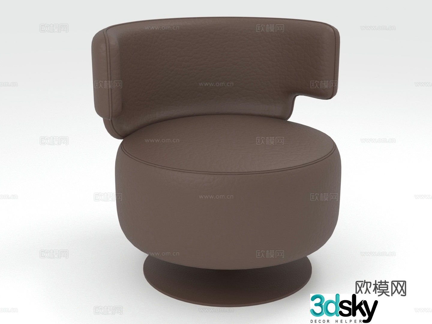 Leisure chair sofa chair swivel chair chair seat 3d model