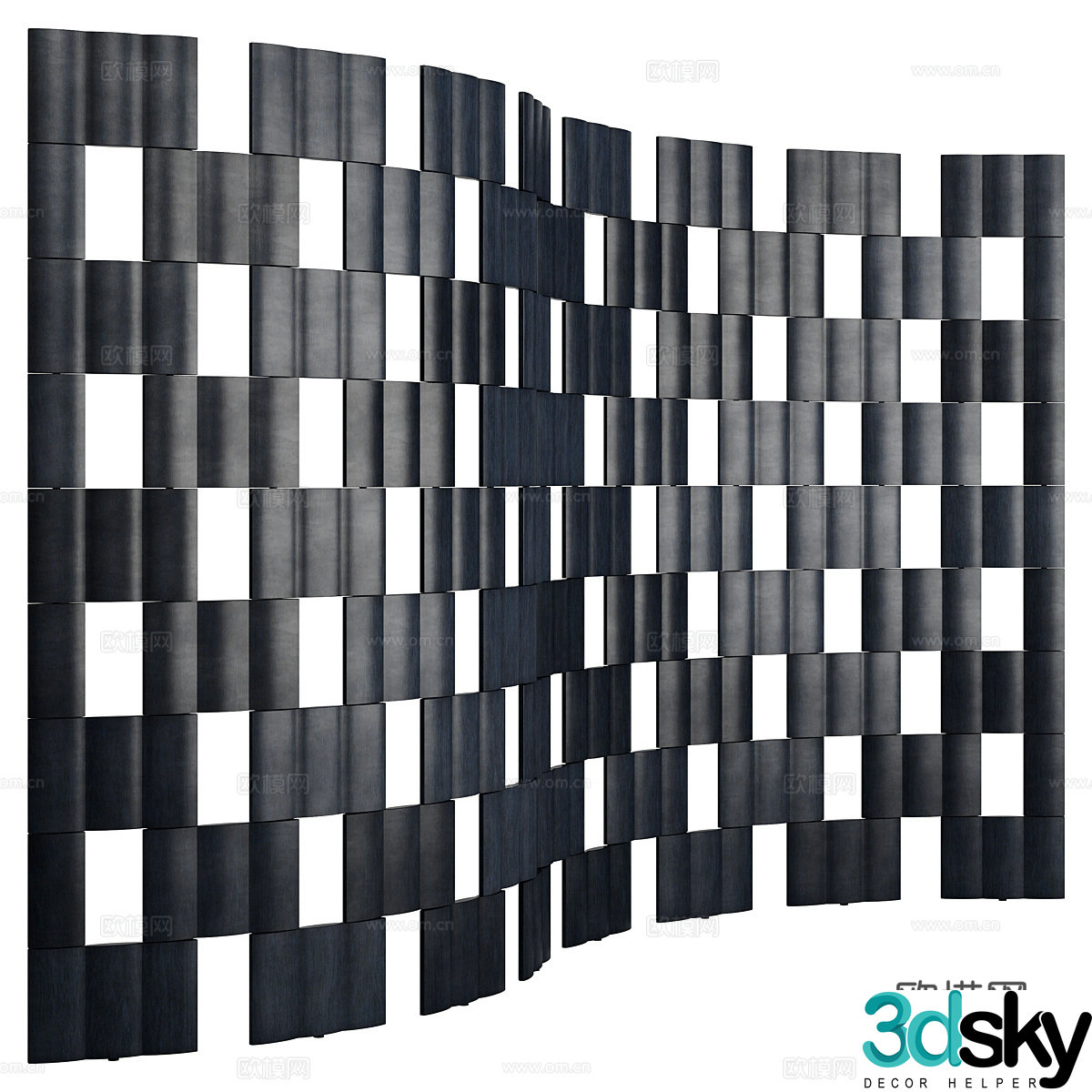 Modern Italian screen partition 3d model