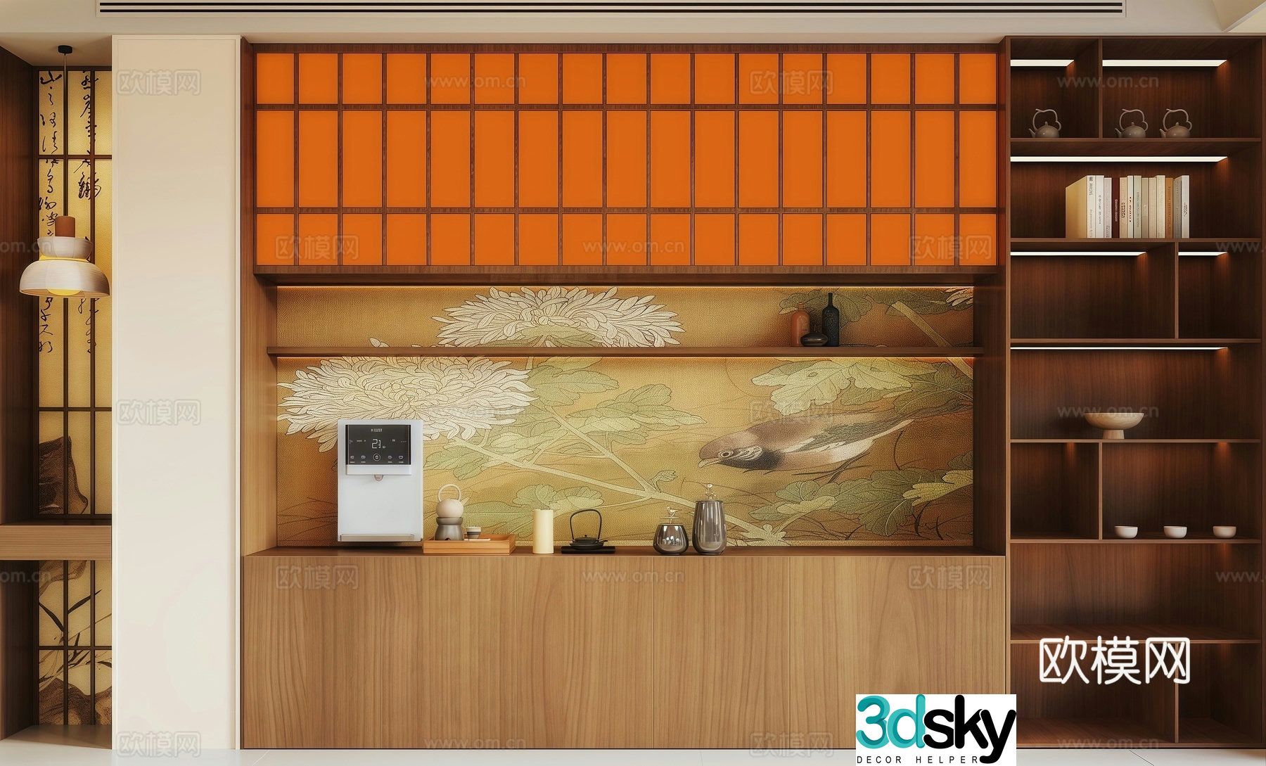 Song style sideboard 3D model