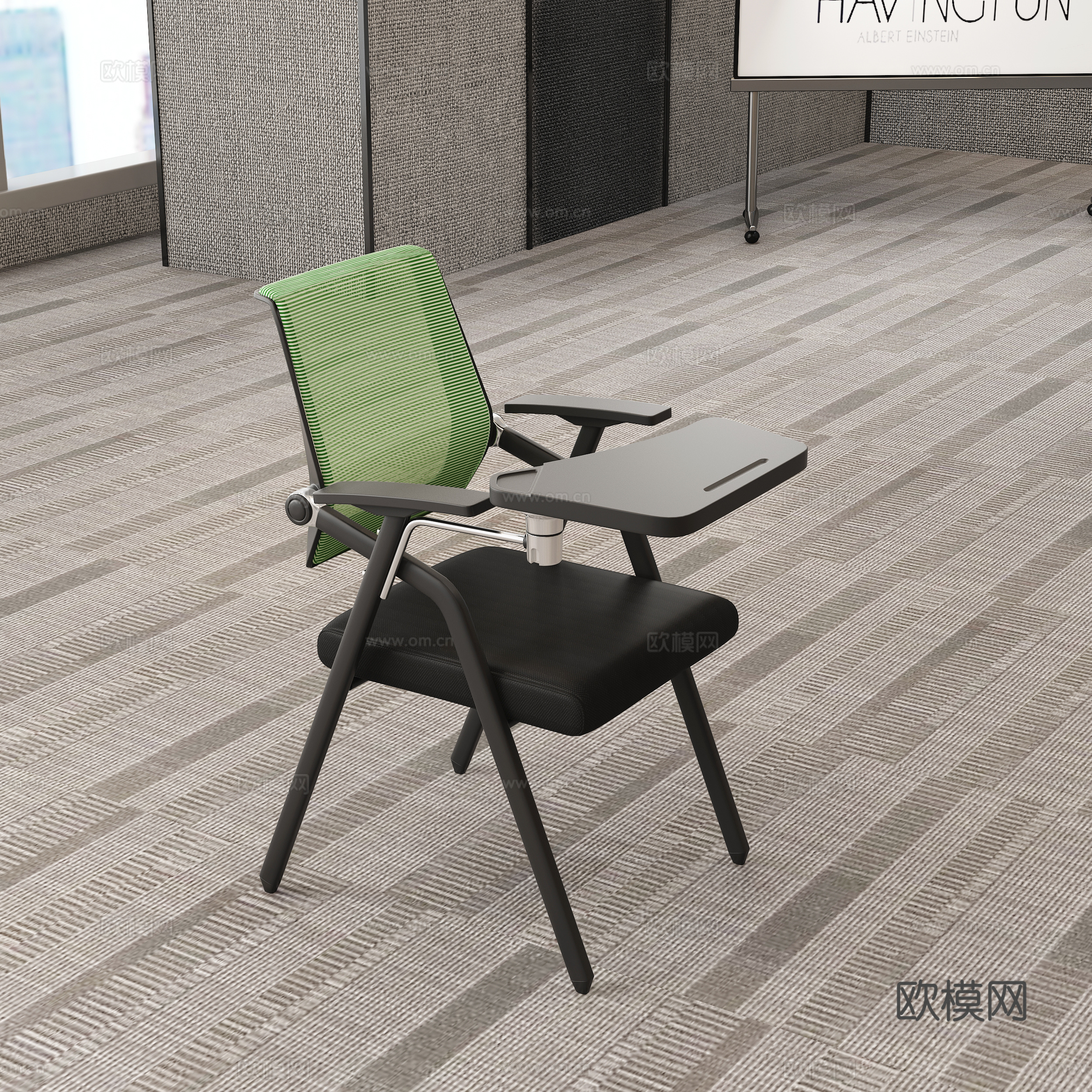Modern office meeting room training chair meeting chair 3d model