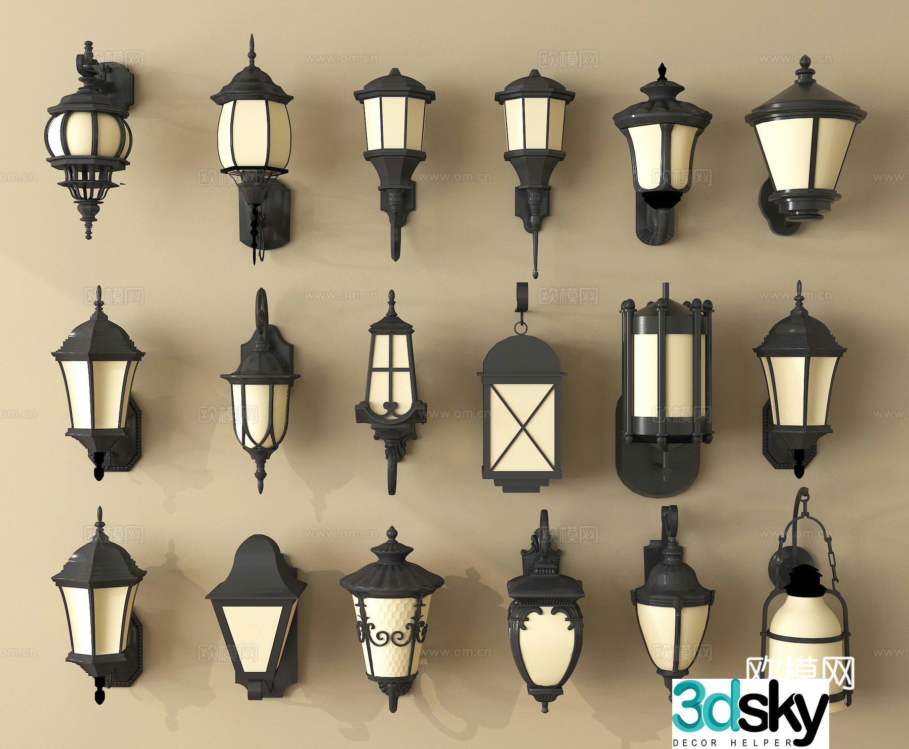 Wall lamp 3d model