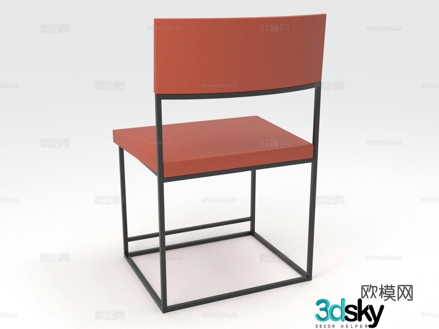 Dining chair Metal chair Modern chair Chair Seat 3d model