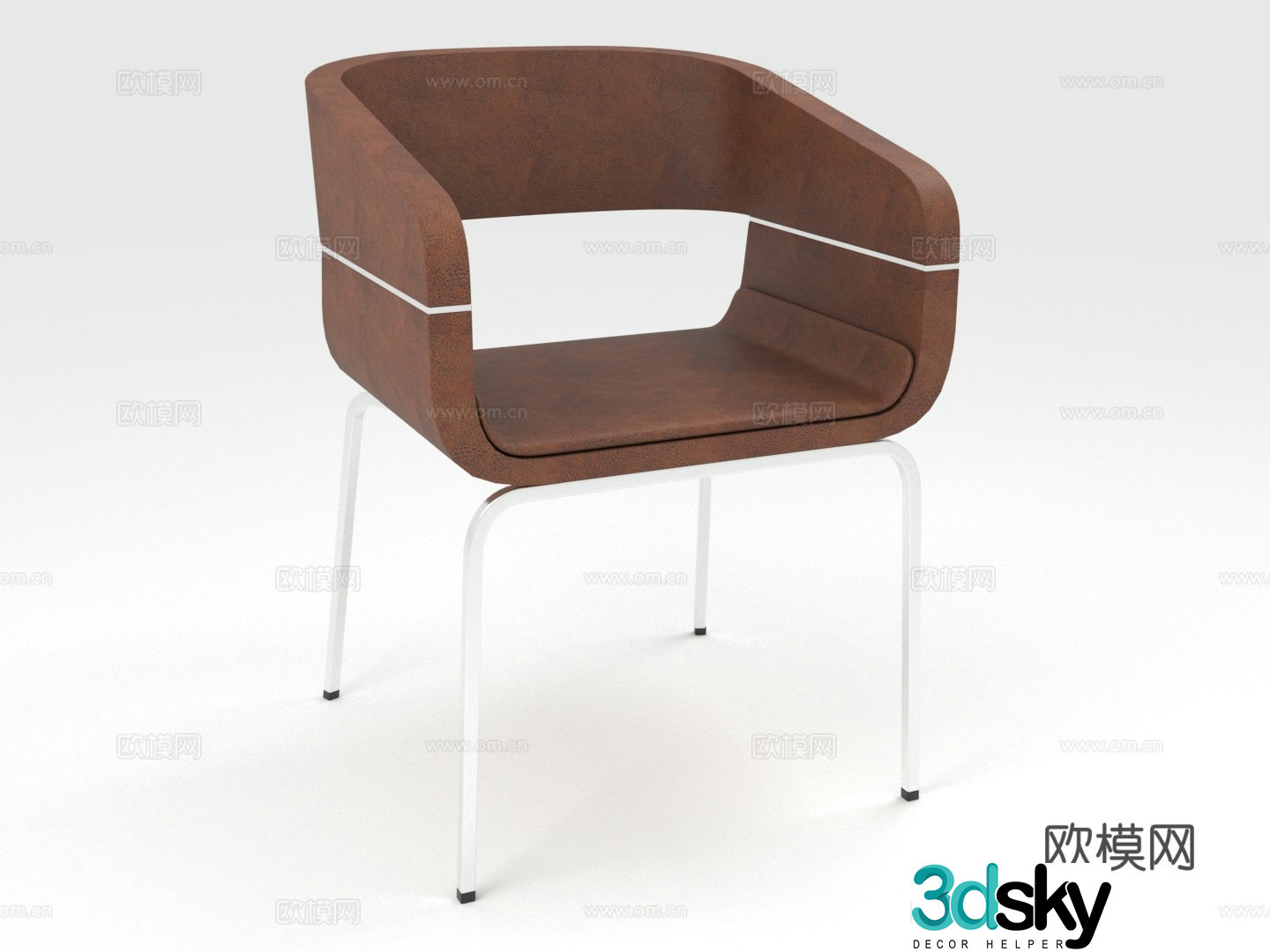 Armchair Leisure Chair Chair Seat 3d Model