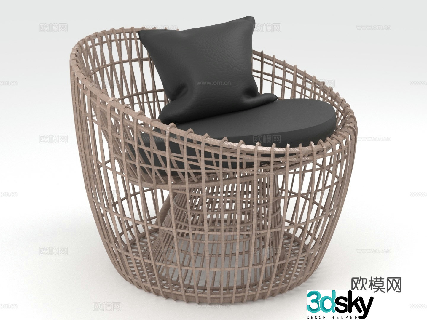 Casual chair Single chair Chair Seat 3d model
