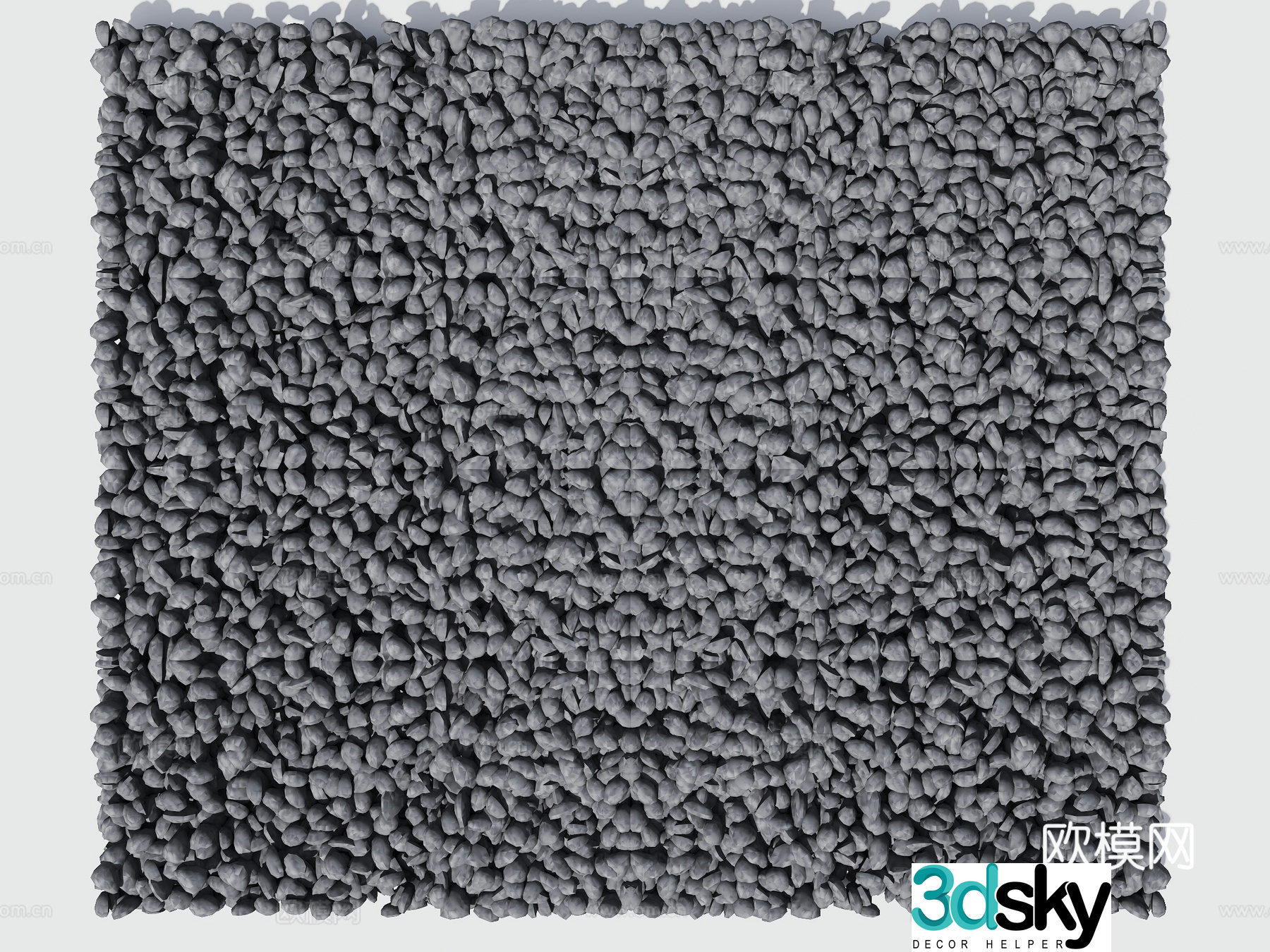 Modern gravel Landscape gravel Garden road soft stone Small stone Sand gravel Stone path 3d model