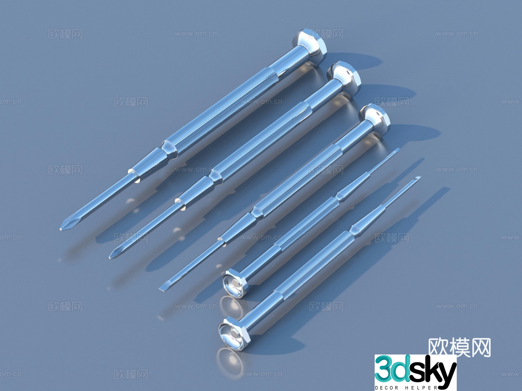 Screwdriver Hardware Tools 3D Model