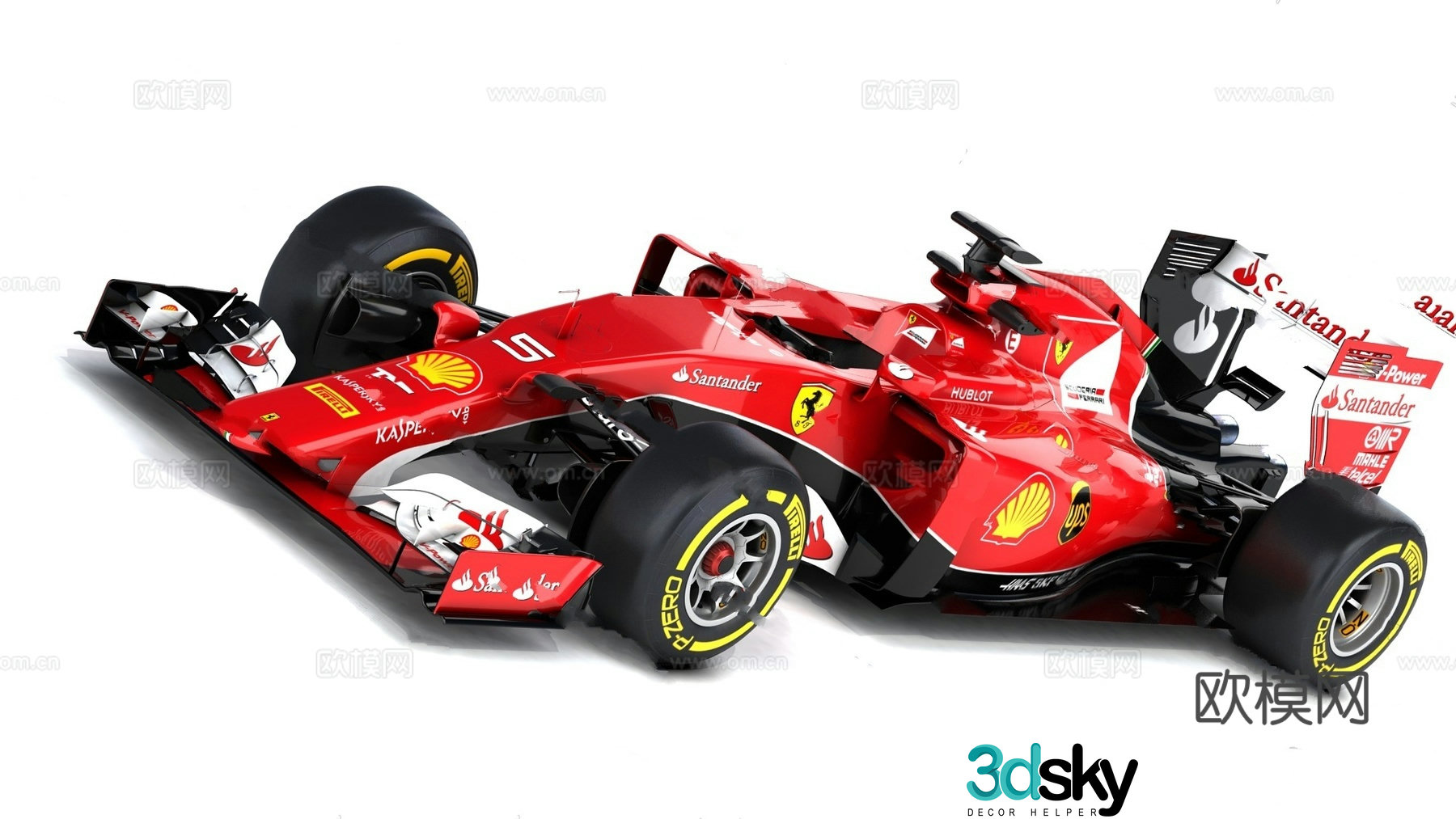 racing sports car model 3d model