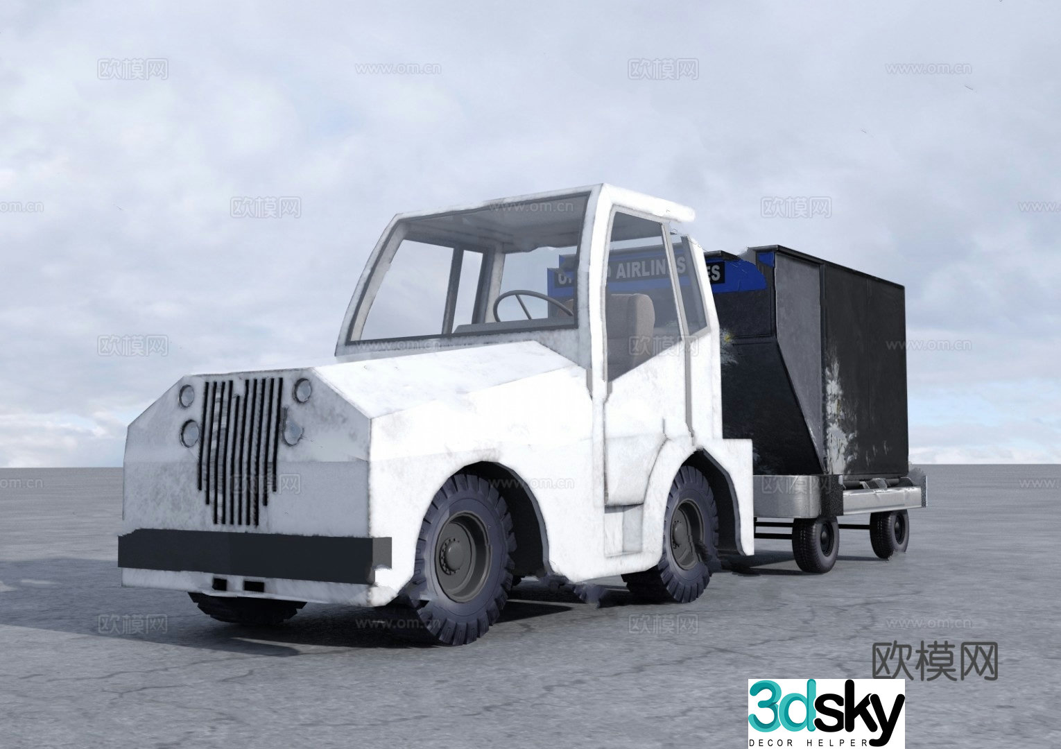 truck pickup model 3d model