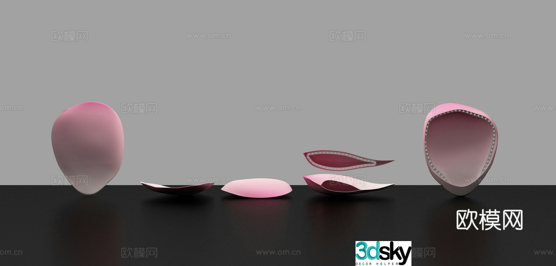 Peach Blossom Lighting Fixture 3D Model