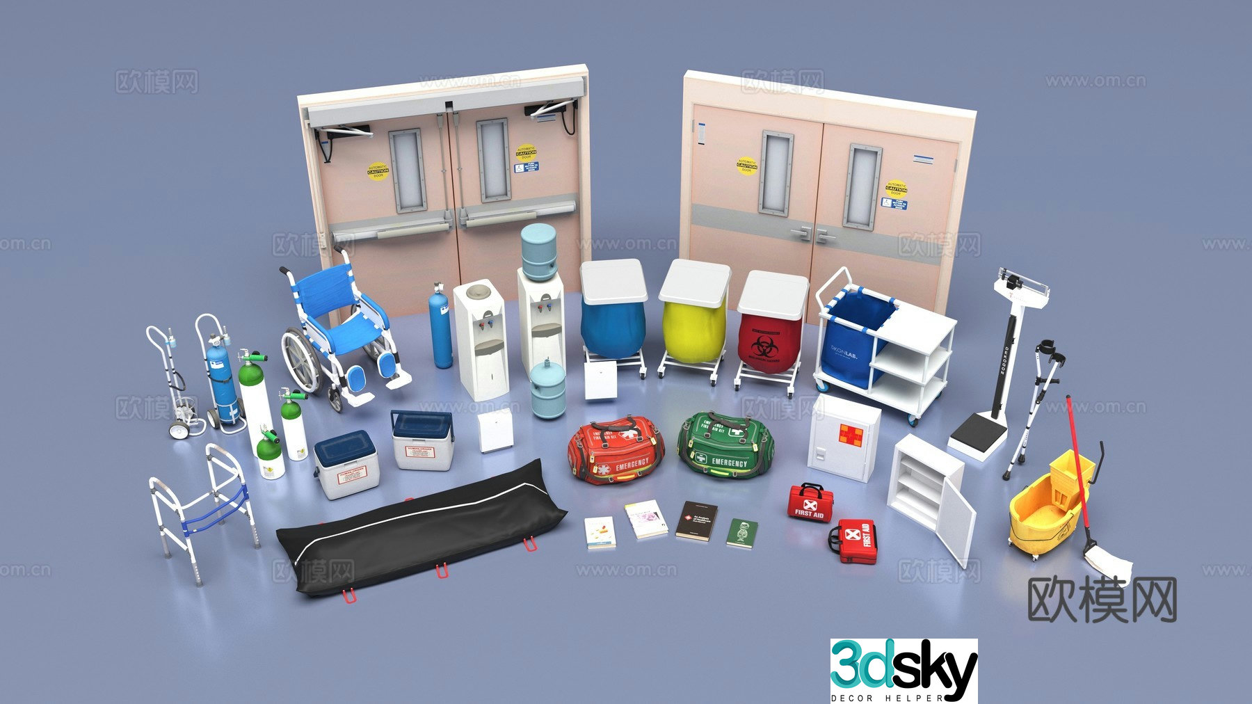 Medical supplies 3d model