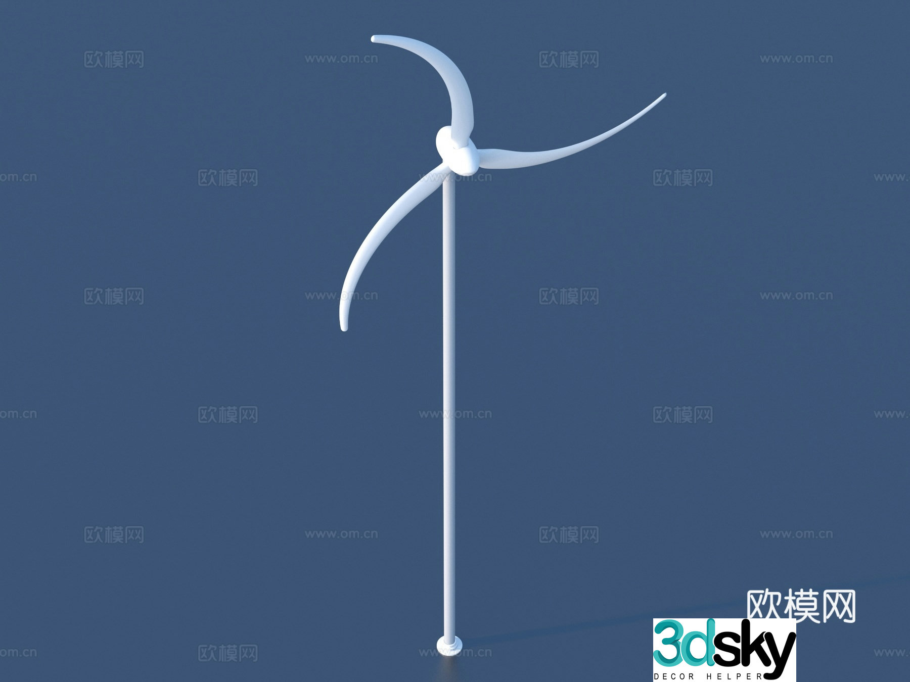 Windmill Wind Power Wind Generator 3D Model