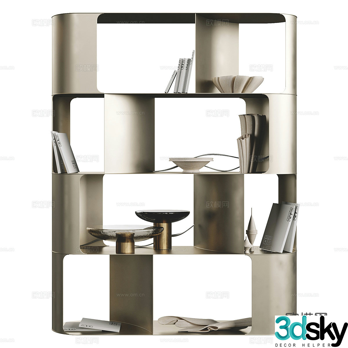 Showcase shelves 3D model