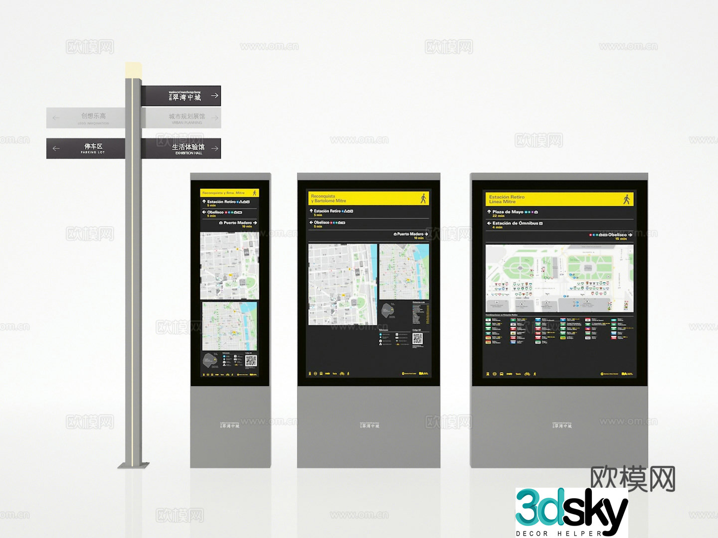 signage 3d model