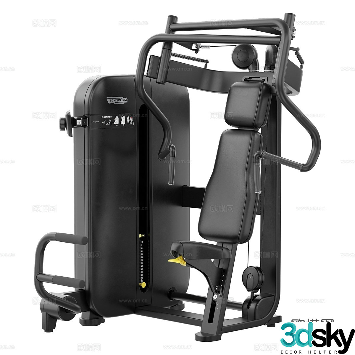Technogym Artis chest press machine 3d model
