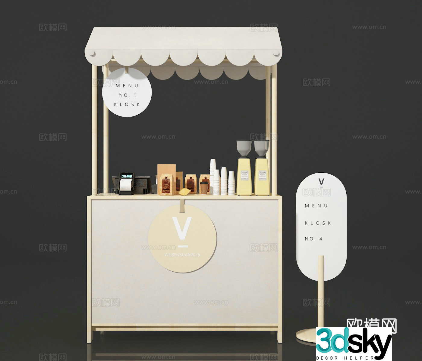 Stall 3d model