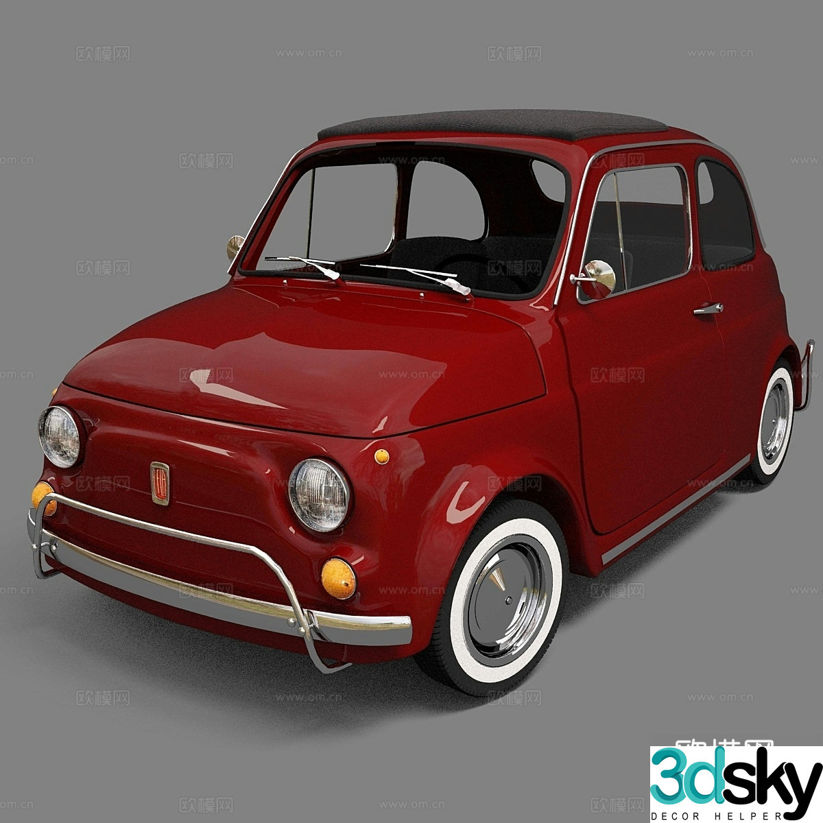FIat 500L 3d model