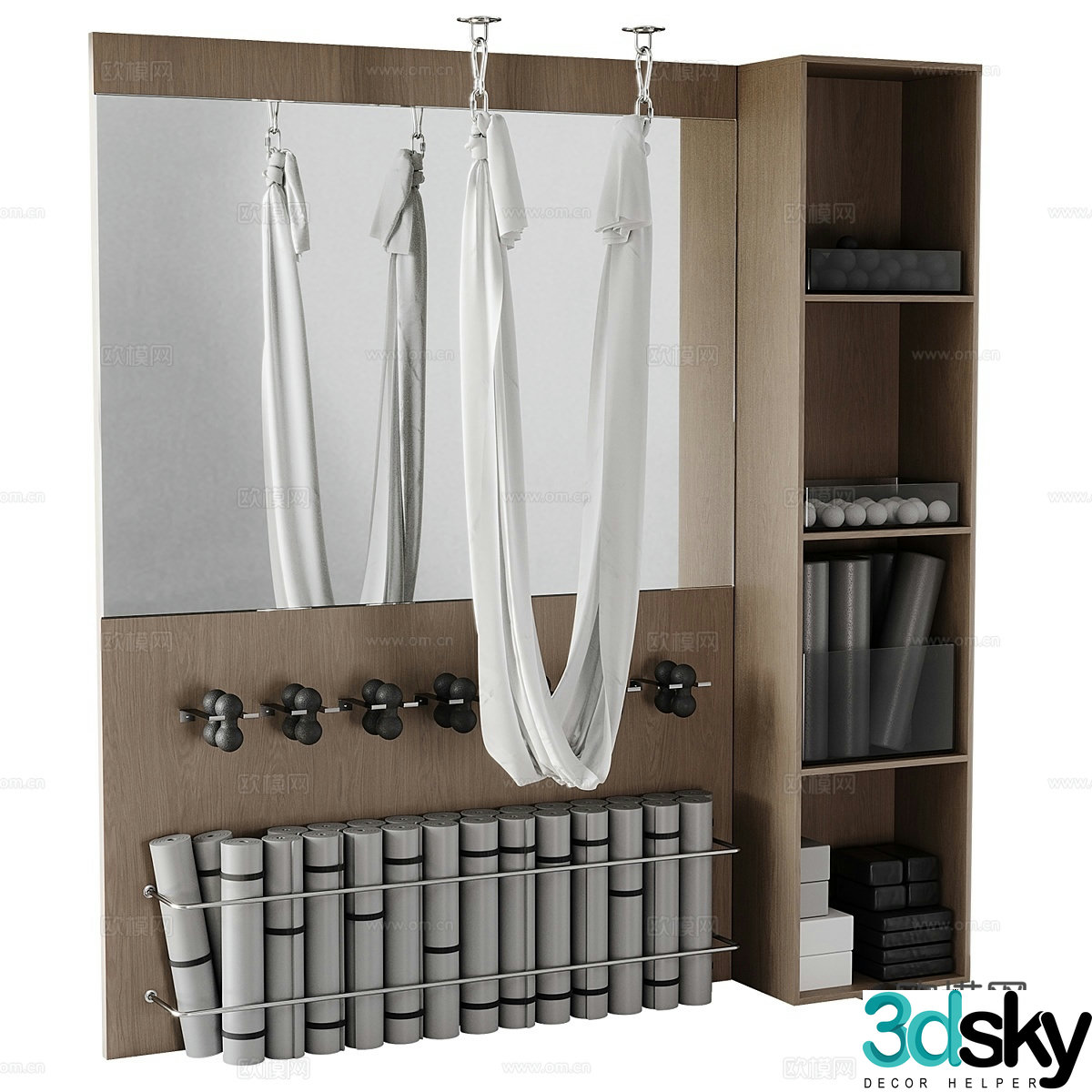 Sky Stretch Set 02 3d model